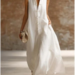 Karen - Frog Button Long Dress