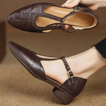 Vivian | Leather Mary Janes
