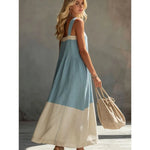 Barbara - Color Block Maxi Dress
