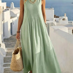 Pamela - Vest Pocket Long Dress