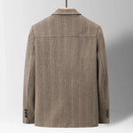 Savile Herringbone Wool Coat