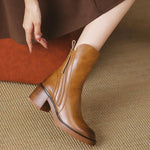 Lorraine | Low Heel Fall Ankle Boots