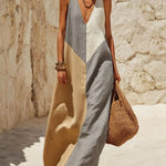 Angela - Color Block Long Dress