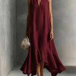 Nancy - Notch V-Neck Maxi Dress