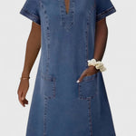 Amiyah | Elegant Denim Dress