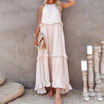 Susan - Ruffle Sleeveless Maxi Dress