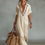 Kate - Embroidered Kaftan Dress
