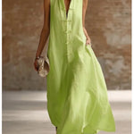 Karen - Frog Button Long Dress