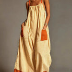 Donna - Striped Suspender Dress