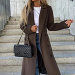 Janeth | Long Lapel Button-Front Coat