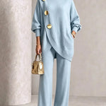 Audrey | Elegant Button-Detail Knit Set