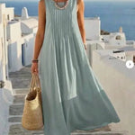 Pamela - Vest Pocket Long Dress
