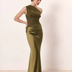 Ashley | Maxi Dress with a Guilt in Satin