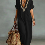 Kate - Embroidered Kaftan Dress