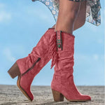 Barbara | Boho Fringe Boots