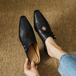 Olga™ | Genuine Leather Mules
