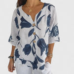 Natividad | Chic Floral Pattern Blouse