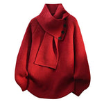 Helga | Cozy Scarf Neck Sweater