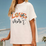 Oversized Crew Neck Printed Casual T-shirt