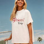 Oversized Crew Neck Printed Casual T-shirt
