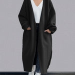 Nadorine Chic Loose Fit Tweed Coat