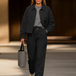 Modern Utility Cargo Jacket Pants Set
