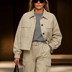 Modern Utility Cargo Jacket Pants Set