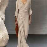 Timeless V-Neck Flowing Dress