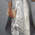 Elegant Print 2-Piece Dress Set