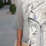 Elegant Print 2-Piece Dress Set