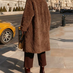 Versatile Relaxed Fit Fleece Cardigan Coat