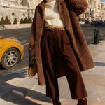 Versatile Relaxed Fit Fleece Cardigan Coat