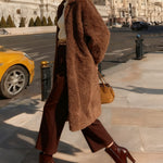 Versatile Relaxed Fit Fleece Cardigan Coat