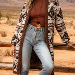 Nadorine Women's Boho Chic Open Front Cardigan