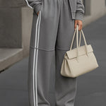 Nadorine Casual Chic Side Stripe Tracksuit Set