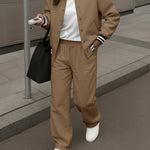 Nadorine Comfort Contrast Stripe Tracksuit Set