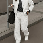 Nadorine Comfort Contrast Stripe Tracksuit Set