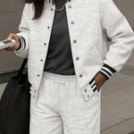 Nadorine Comfort Contrast Stripe Tracksuit Set