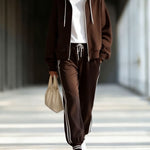 Nadorine Athleisure Hooded Jacket Jogger Set