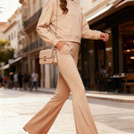 Nadorine Chic Comfort Hoodie Flare Pants Set