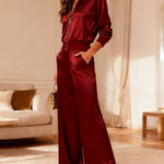 Luxe Satin Zip-Up Tracksuit Set