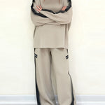 Gradient Dyed Loose Fit Sweatshirt Pants Set