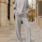 Nadorine Cozy Oversized Turtleneck Casual Set