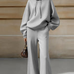Luxe Relaxed Turtleneck Hoodie Pants Set