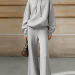 Luxe Relaxed Turtleneck Hoodie Pants Set