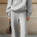 Luxe Relaxed Turtleneck Hoodie Pants Set