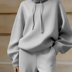 Luxe Relaxed Turtleneck Hoodie Pants Set