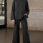 Effortless Style Turtleneck Matching Set