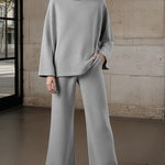 Effortless Style Turtleneck Matching Set