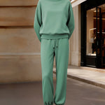 Nadorine Casual Turtleneck Sweatshirt Joggers Set